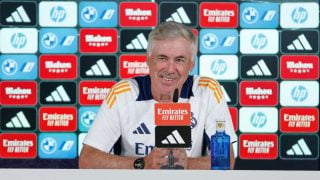 Ancelotti, en rueda de prensa. (Realmadrid.com)