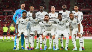 El once inicial del Real Madrid en Palma. (Getty)