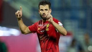 Nacho Fernández en su debut con el Al Qadsiah. (Getty)