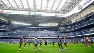 El Real Madrid se entrena en el Santiago Bernabéu. (Realmadrid.com)