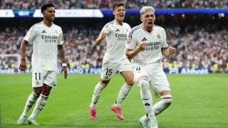 Fede Valverde marcó el 1-0 en el Real Madrid-Valladolid. (Getty)