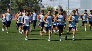 El Real Madrid C entrenando en Valdebebas. (Realmadrid.com)