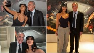 Kim Kardashian y Florentino Pérez.