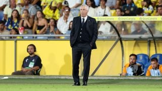 Ancelotti, durante un partido con el Real Madrid. (Getty)