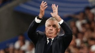 Ancelotti celebra una victoria del Real Madrid. (EFE)