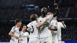 Los jugadores del Real Madrid celebran un gol. (Getty)