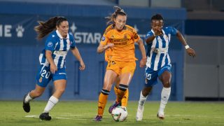 Caroline Weir, en el partido ante el Espanyol. (EFE)