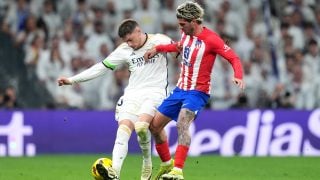 Fede Valverde y De Paul en un partido la pasada campaña. (Getty)