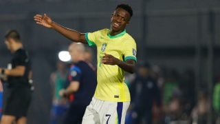 Vinicius durante el partido de Brasil ante Paraguay. (EFE)