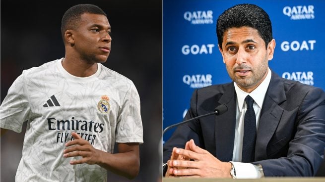 Kylian Mbappé, Nasser Al Khelaifi, PSG