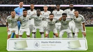 Los jugadores del Real Madrid antes de un partido. (Getty)