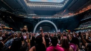 Un concierto en el Estadio Santiago Bernabéu.