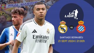 Real Madrid y Espanyol se miden en la jornada 6 de Liga.