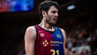 Abrines, durante un partido contra el Real Madrid. (F.C. Barcelona)