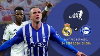 Real Madrid y Alavés se miden en la Liga.