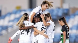 Las jugadoras del Real Madrid celebran un gol esta temporada. (Real Madrid)