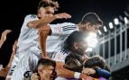 Los jugadores del Castilla celebran la victoria contra el Hércules. (Realmadrid.com)