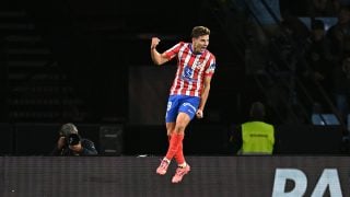 Julián Álvarez ante el Celta. (Getty)