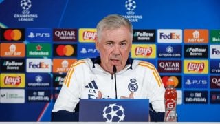 Ancelotti, durante una rueda de prensa. (Realmadrid.com)