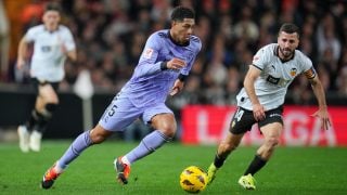 Bellingham en el último Valencia-Real Madrid. (Getty)