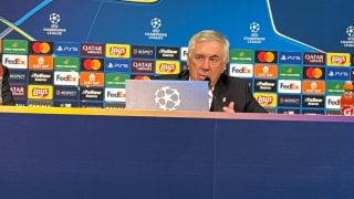 Ancelotti, en rueda de prensa.