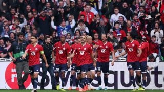 Los jugadores del Lille celebran un gol. (Getty)