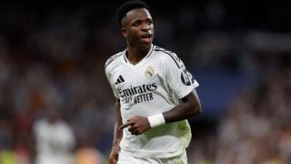 Vinicius en un partido con el Madrid. (Realmadrid.com)