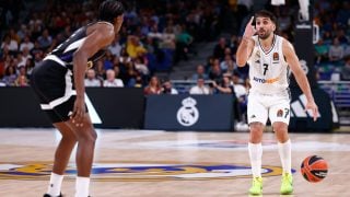 Facundo Campazzo, durante el partido del Real Madrid contra el Partizán. (EP)