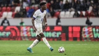 Tchouaméni, durante un partido con Francia. (Getty)