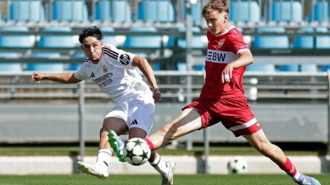 Fortea con el Juvenil A del Real Madrid. (realmadrid.com)