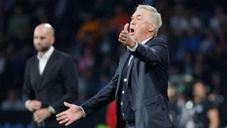 Carlo Ancelotti, ante el Celta. (EFE)