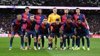 Los jugadores del Barça en el Clásico. (Getty)