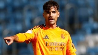 Asencio durante el Castilla-Algeciras. (Realmadrid.com)