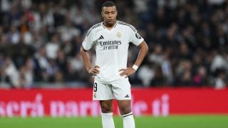 Mbappé, durante el Clásico. (Getty)