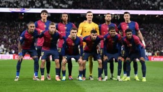 Once titular del Barcelona ante el Real Madrid