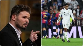 Rufián atacó al Real Madrid a través de las redes