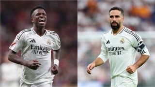 Vinicius y Carvajal. (Getty)