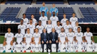 Vinicius publica la foto oficial de la plantilla del Real Madrid.