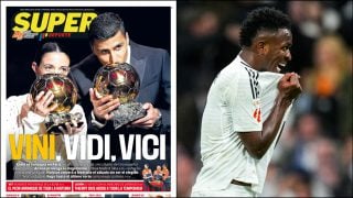 La portada de Superdeporte y Vinicius Junior.