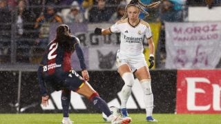 Athenea del Castillo, durante el Real Madrid-Levante de la temporada pasada en Valdebebas. (EP)