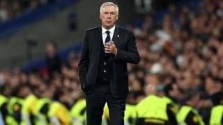 Ancelotti, durante un partido contra el Milan. (Getty)