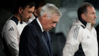 Ancelotti, durante un partido contra el Real Madrid. (Getty)