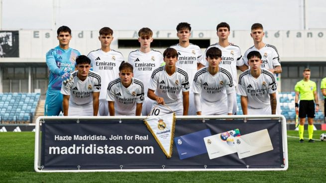 El once titular del Juvenil A contra el Milan. (realmadrid.com)