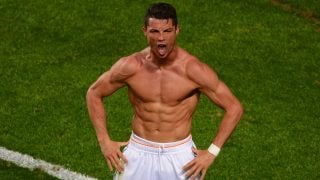 Cristiano Ronaldo celebra su gol en la Décima. (Getty)