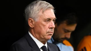 Ancelotti, durante un partido con el Real Madrid. (Getty)