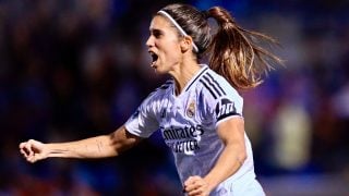 Alba Redondo celebra un gol con el Real Madrid. (Liga F)