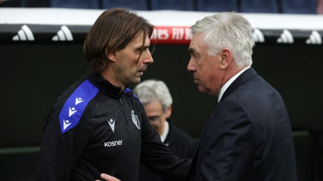 Dani Pendín y Carlo Ancelotti