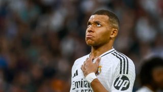 Kylian Mbappé, con el Real Madrid. (EFE)