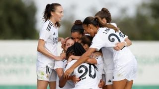 Las jugadoras del Real Madrid celebran un gol. (Real Madrid)