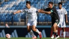 El capitán del Real Madrid Castilla, durante el partido ante el Antequera. (Real Madrid)